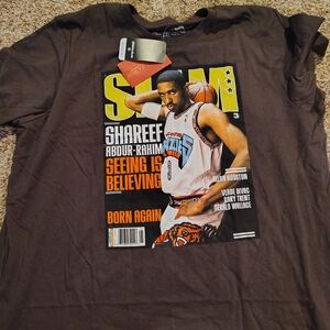 Mitchell & Ness SLAM Graphic Tee - Dark Brown
